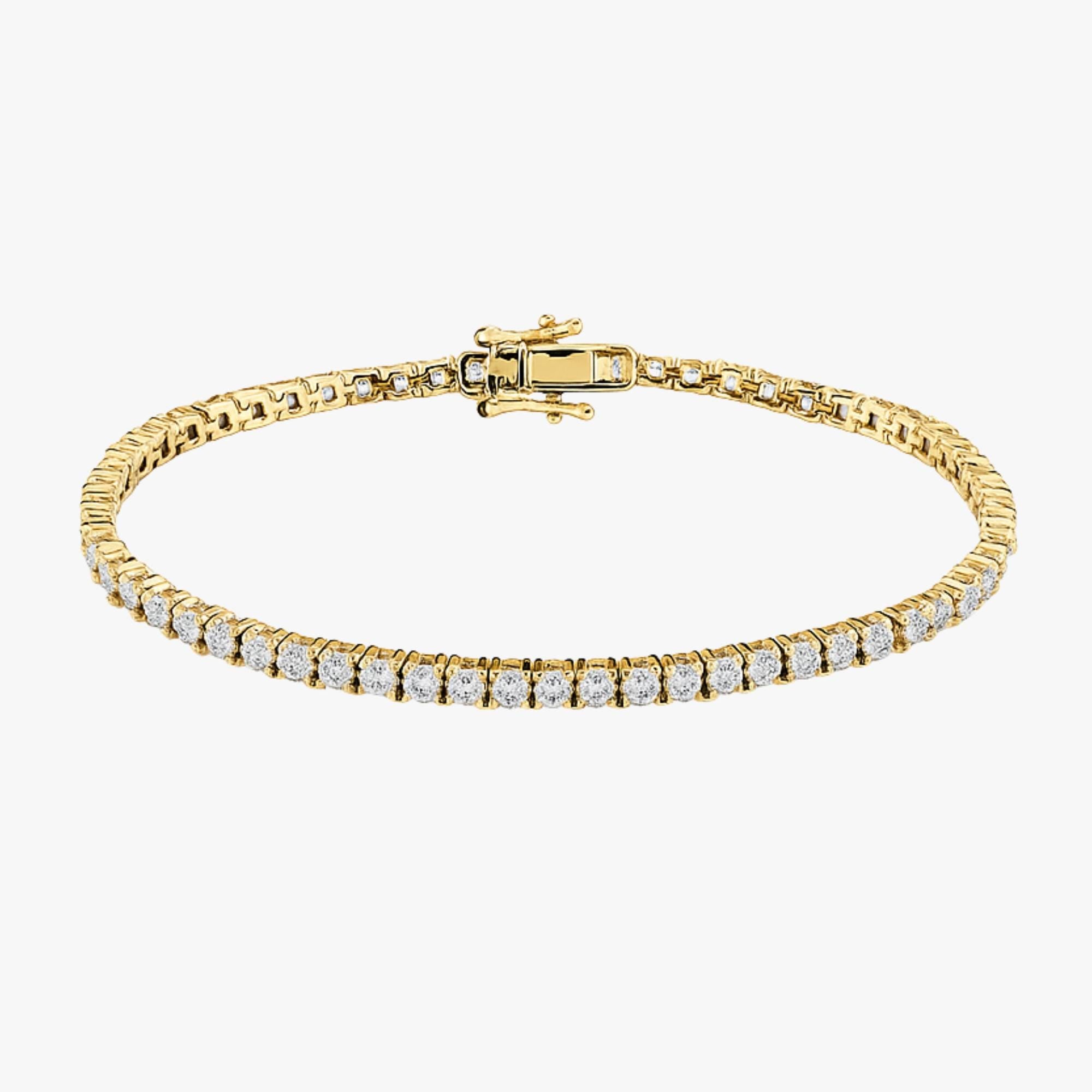 Lab Diamond Tennis Bracelet Collection - 14K Gold