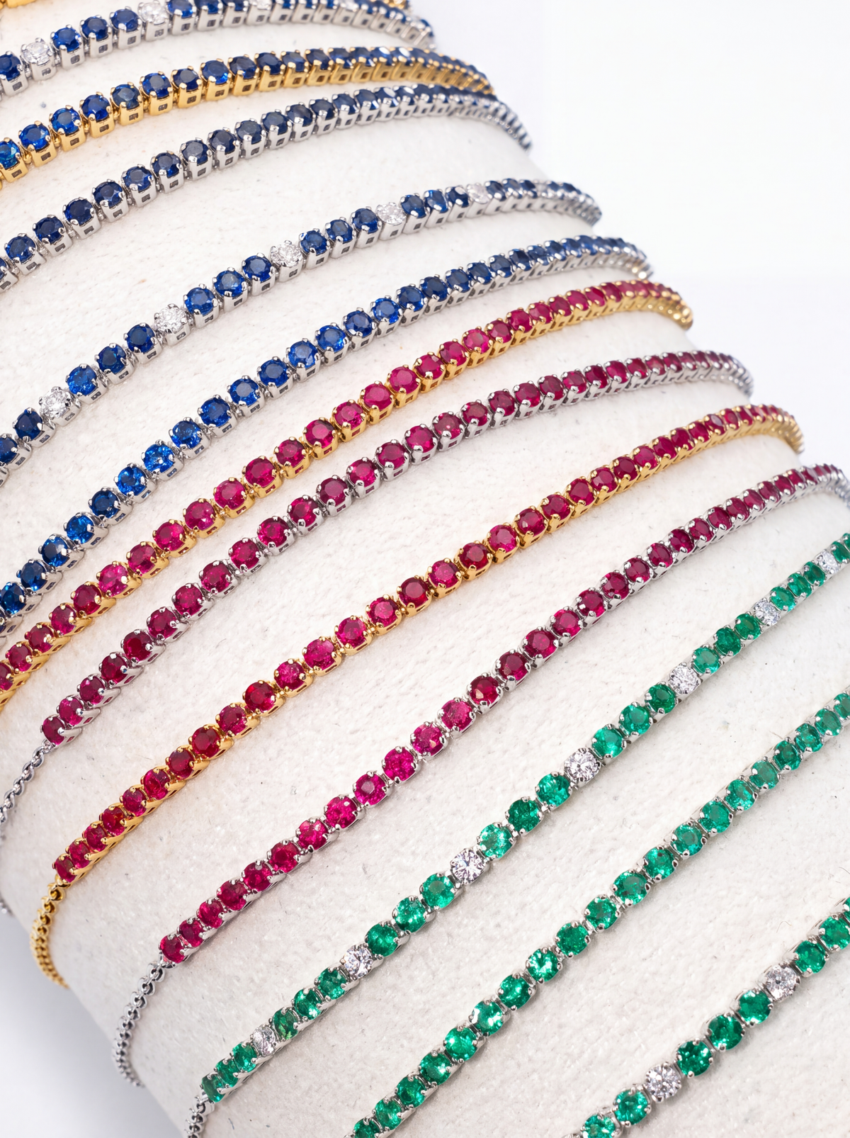 Jewelry workshop craft — gemstones, wax models, and tools